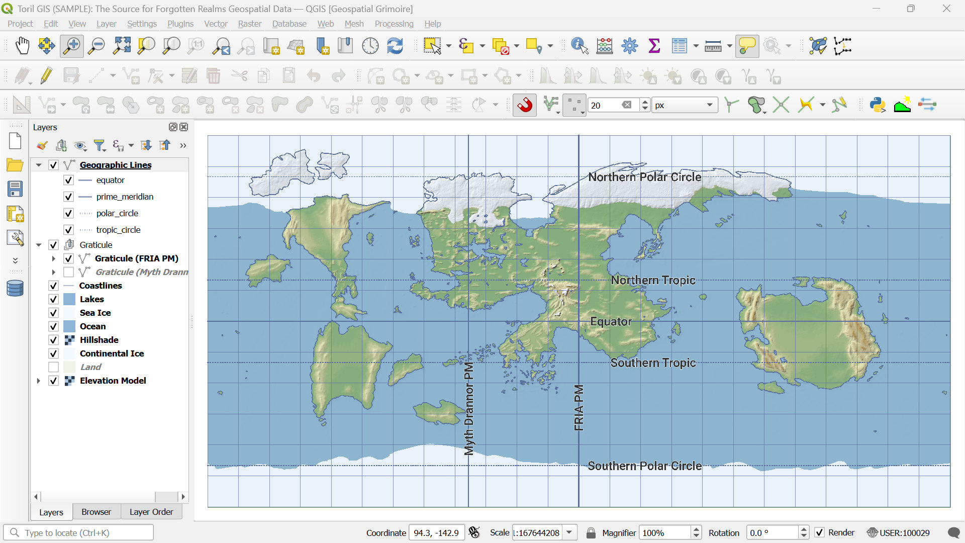 Toril GIS screenshot — QGIS map window